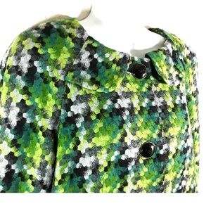 Anthropology Sz 2 Jacket Green Plaid